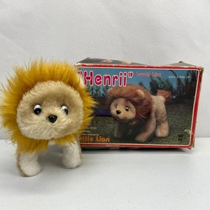 Piccolo leone Henrii Lovely Lion vintage a batteria - cammina, muove la testa - Foto 1 di 11
