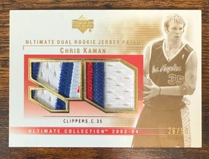 CHRIS KAMAN ROOKIE JUMBO PATCH /50 2003-04 UPPER DECK ULTIMATE COLLECTION CK-2P - Picture 1 of 2