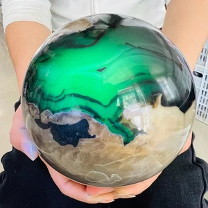 9.68LB TOP Natural Volcanic agate quartz ball crystal healing - Picture 1 of 12