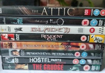 Halloween Horror Film DVD Bundle 🌀Ring Blade Hostel Grudge Resident Evil Gore 1 - Image 1 of 4
