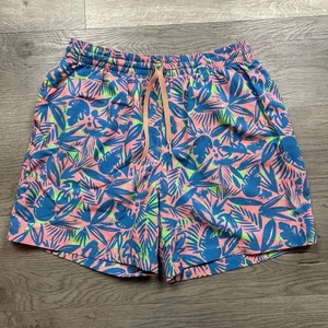 Chubbies Shorts Herren Large Floral blau Slip gefüttert Gummibund Kordelzug NEU - Bild 1 von 9