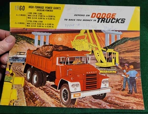 1960 Dodge "Power Giants", Hi-Tonnage Diesel Sales Brochure-Series C800-900-1000 - Picture 1 of 8