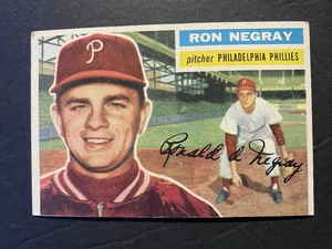 1956 Topps Baseball Ron Negray Philadelphia Phillies Card #7 - Picture 1 of 2