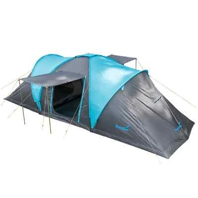 Skandika Hammerfest 6 Sleeper Protect Familienzelt Moskitonetz blau Neu