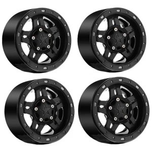 Paquete de 4 llantas de nailon Beadlock de 2,2 pulgadas ruedas de buje hexagonal de 12 mm para oruga de radiocontrol de 1/10 - Imagen 1 de 8