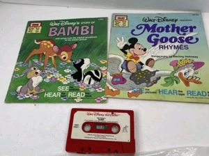 Disney BAMBI & MOTHER GOOSE RHYMES Cassette Tape Read Along Preowned - Picture 1 of 7