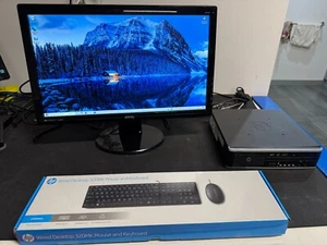 HP Mini Desktop PC with Monitor,keyboard & mouse (Core i5/4GB RAM/250GB SSD) - Picture 1 of 5