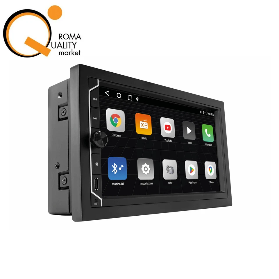 Phonocar VM 003 Monitor 7" 2 DIN Compatto Autoradio WiFi DAB+ BT Antenna VM003 - Immagine 1 di 4