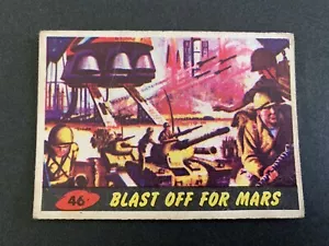 1962 Mars Attacks Trading Card # 46 - Issued By A&BC Gum under Bubbles Inc - Picture 1 of 2