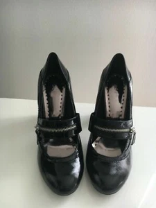 Women’s BCBGirls Beautiful Patent Leather Round Heel High Heel Pump Black 8 - Picture 1 of 9