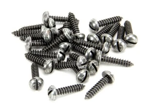 Tornillos de cabeza redonda de 8 x 3/4" de peltre From The Anvil 3331 (25) - Imagen 1 de 1