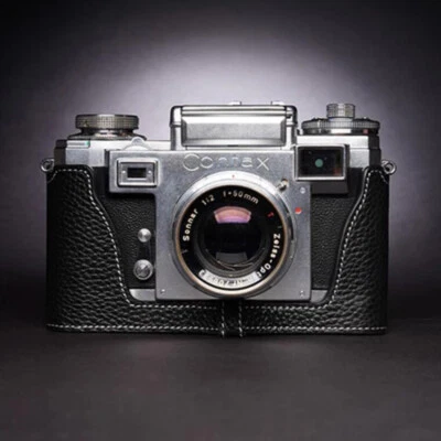 Funda de cuero genuino para media cámara para ZEISS IKON CONTAX iiiA IIA Foto 1 de 4
