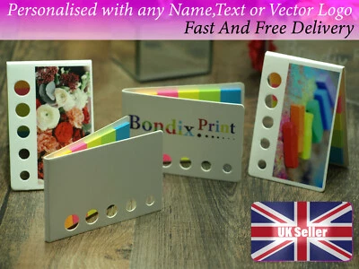 Personalised sticky post it notes any name logo brand text office nice gift - Image 1 of 4