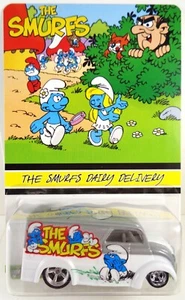 HOT WHEELS THE SMURFS DAIRY DELIVERY CUSTOM MADE - Picture 1 of 8