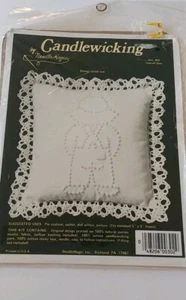 Candlewicking Pillow Kit OVERALL SAM #302 Needle Magic New Sealed USA 5x5 - Picture 1 of 7