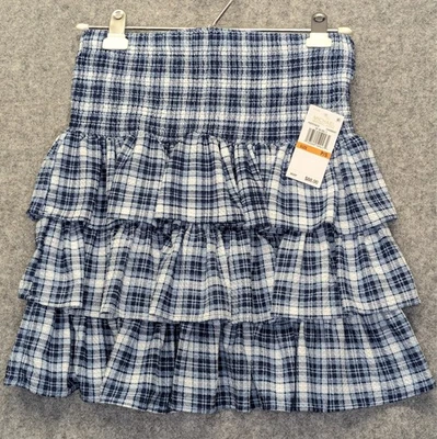 Michael Kors Women’s Petite Small Blue Ruffled Skirt NWT MSRP $88 Dressy Casual - Image 1 of 4