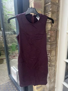 Versace Women's bodycon 90s Burgundy Dress Size 6 - Picture 1 of 8