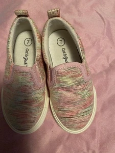 Girls Sz 7.. Cat And Jack Slip On Shoes - Picture 1 of 4