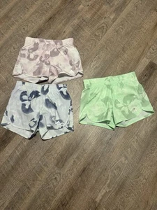 Adidas Girls Floral Running Track Athletic Shorts 3 Pairs Medium 10/12 - Picture 1 of 5