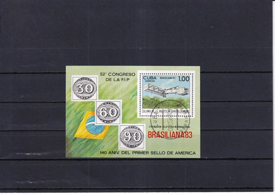 SA32c Isla Caribe 1983 150 aniversario primera estampilla americana minishoja usada Foto 1 de 1
