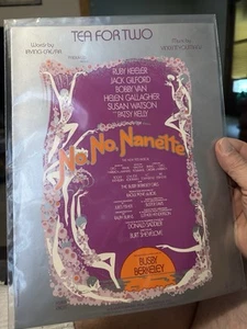 M BOBBY VAN Stage Musical Sheet Music NO NO NANETTE ‘Tea For Two’ - Picture 1 of 1