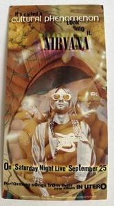 Postal promocional SNL de Nirvana muy RARA - 25 de septiembre de 1993 Geffen Records - Imagen 1 de 3
