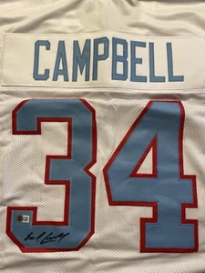 Earl Campbell Signed Jersey (Beckett) Houston Oilers - Picture 1 of 4