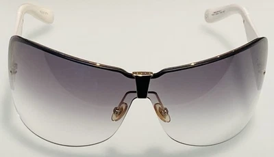 AUTÉNTICAS GAFAS DE SOL GUCCI PARA MUJER ECLIPSE CREST SHIELD SIN MONTURA BLANCAS ¡EXCELENTE!! Foto 1 de 4