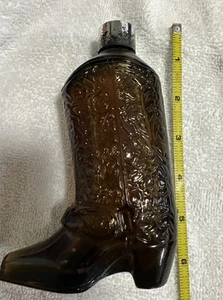Vintage Avon Cowboy Boot Bottle Almost Full Avon Leather After Shave 4 Fl Oz - Picture 1 of 12