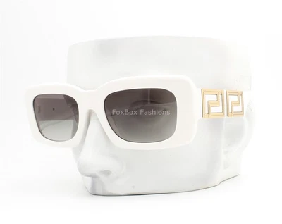 Gafas de sol Versace VE44U 314/11 brillantes oro blanco logotipo brazos con estuche Foto 1 de 4