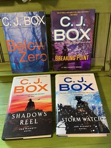 C. J. Box Joe Pickett Series Lot of 4 Hardcover DJ Like New - Foto 1 di 7
