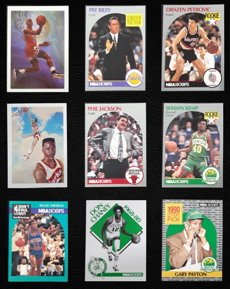1990-91 NBA Hoops Basketball Trading Cards (253-438) - Pick your Card(s) - Image 1 of 1