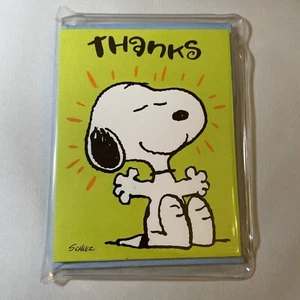 Hallmark Peanuts Snoopy 7 note di ringraziamento vuote nella confezione - Foto 1 di 2