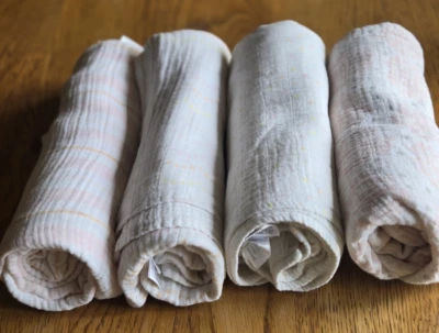 Lote de 4 mantas Swaddle Designs - rosa Foto 1 de 4