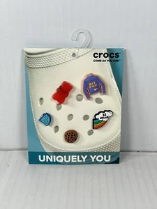 Pack Of 3 Crocs Come As You Are Jibbitz Charms 5-Pack Get Over It Small NEW - Picture 1 of 2