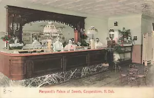 Cooperstown ND Marquardt's Palazzo dei Dolci Interno Foto Reale Cartolina - Foto 1 di 2
