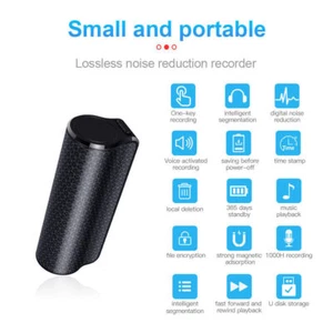 MP3 Spy Magnetic Recording Device Hidden Voice Activated Mini Audio Recorder Q70 - Picture 1 of 24