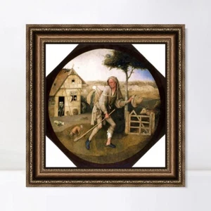 Framed Canvas Art Giclee Print The Pedlar by Hieronymus Bosch Wall Art Decor - Picture 1 of 16