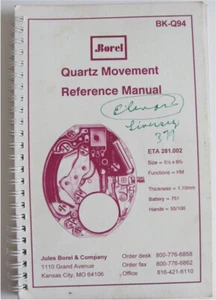 Watches-JBorel Quartz Movement Reference Manual BK-Q94 - Picture 1 of 6