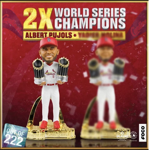 Albert Pujols St Louis Cardinals 2X World Series Champion Bobblehead - NIB! Cover