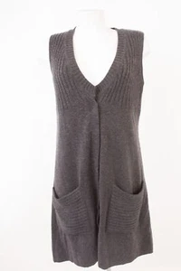 Gudrun Sjöden Damen Cardigan Weste Strickjacke Gr. M Baumwolle Wolle Grau - Bild 1 von 7