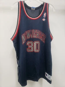 Vintage Authentic Kerry Kittles #30 New Jersey Nets Champion Trikot - Größe 48 - Bild 1 von 7