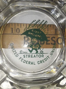 Vintage New Unused 4" Streator IL Onized Fe Credit Union "Ashtray" Ex. Condition - Picture 1 of 3