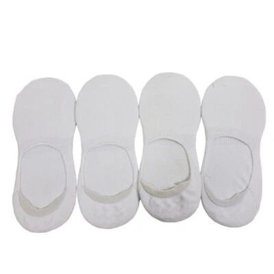 Calcetines Alfa Tech Alfani para hombre talla 10-13 4 pares blancos corte bajo no show Foto 1 de 4