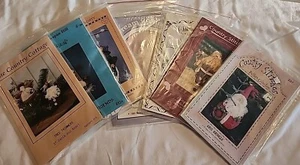 Christmas Craft Patterns Santa Claus Snowman Ball Ornaments Angels Lot 7ea - Picture 1 of 15