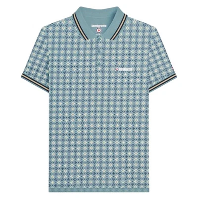 Lambretta  Polo SS25 Geométrico para Hombre (LB292) - Imagen 1 de 3