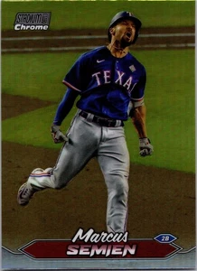 Marcus Semien #252 - Chrome Refractor - 2024 Stadium Club - Texas Rangers - Picture 1 of 2
