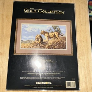 Dimensions Gold Collection African Lions , Cross Stitch Kit 3866 NEW - Picture 1 of 2