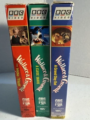 BBC Wallace and Gromit VHS Box Set Wrong Trousers Close Shave Grand Day Out - Image 1 of 4