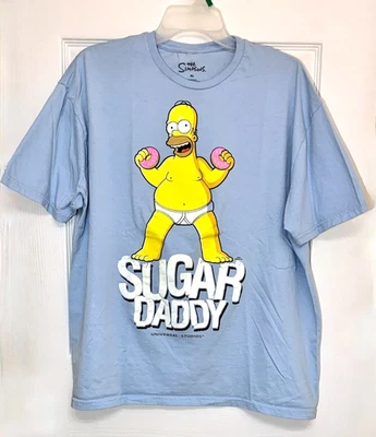 Camiseta The SIMPSONS SUGAR DADDY, Universal Studios, Homer Simpson, Para Hombre Talla XL Foto 1 de 4